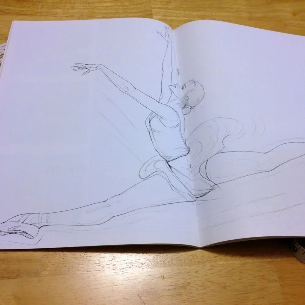 The Leonardo Collection - Dancers drawing instruction booklet